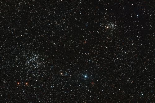 NGC654/663 - Fuzzy Butterfly/Lawn Mower Clusters