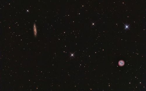M108 - Surfboard Galaxy (& M97 Owl Nebula)